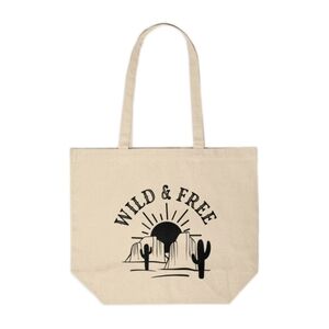 Wild And Free Custom Canvas Tote Bag